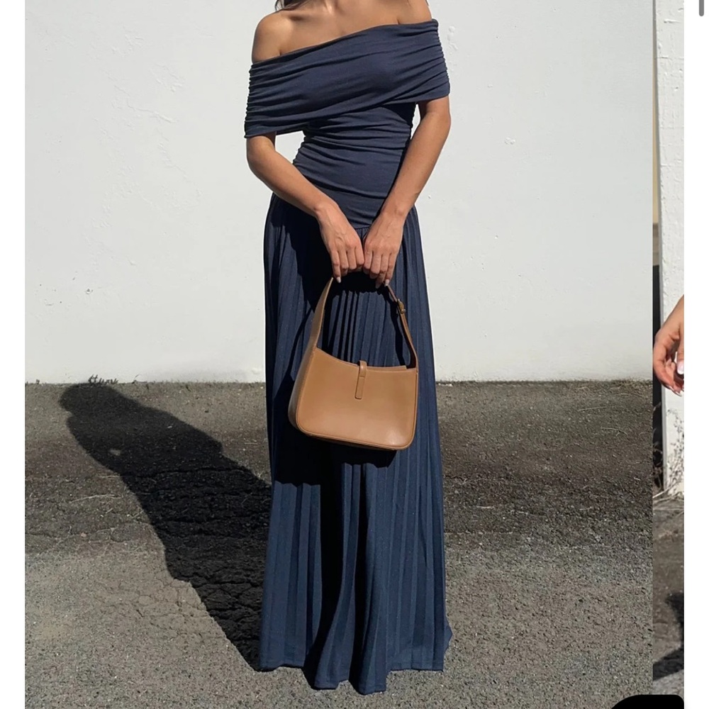 Lioness Field Of Dreams Maxi Dress - Navy Small